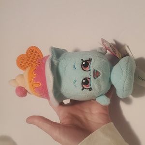 Shopkins Suzie Sundae Plush Mini 8" Ice Cream NWT